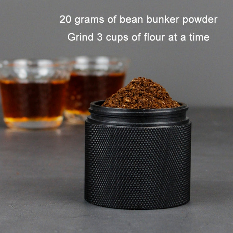 CNC Stainless Steel Hand Crank Coffee Bean Grinder, Specification: Hexagon Silver - free shipping - PMC TechLife - Order now!