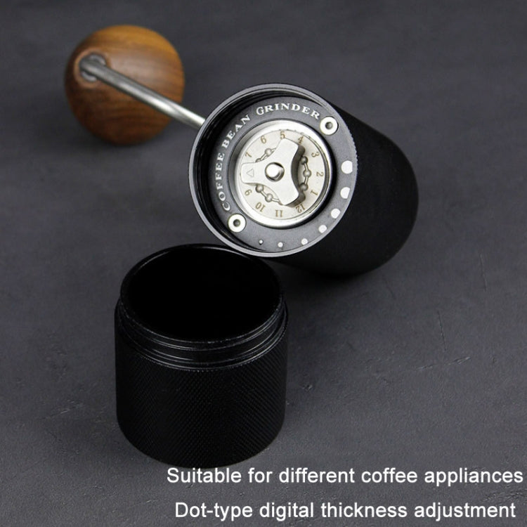 CNC Stainless Steel Hand Crank Coffee Bean Grinder, Specification: Hexagon Gray - free shipping - PMC TechLife - Order now!