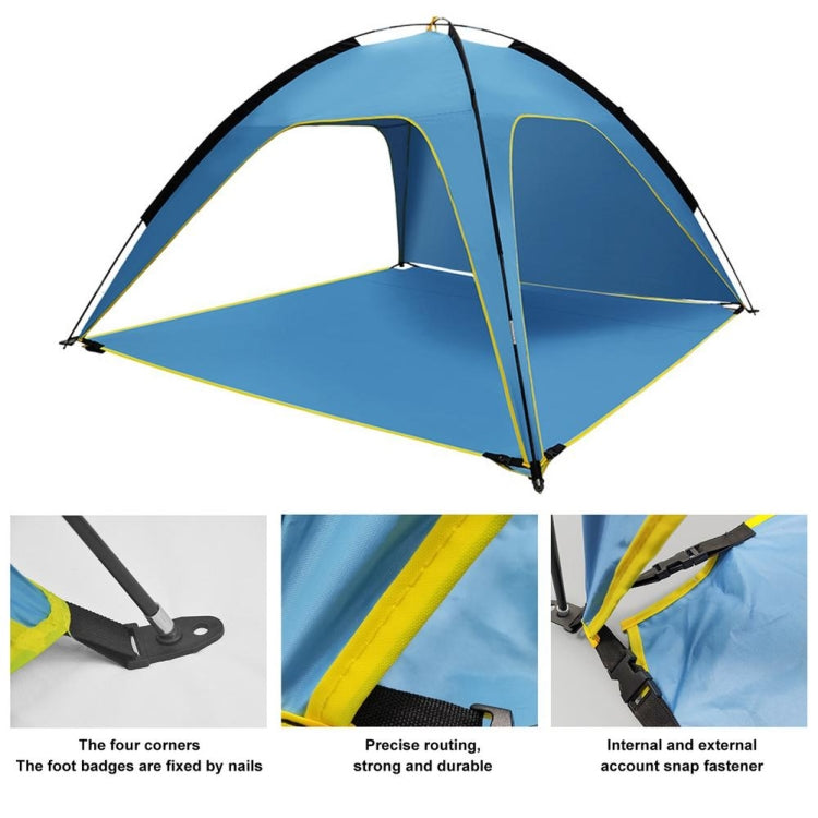 3 Sides Ventilated Spacious Outdoor Big Tent Sunscreen Rainproof Tent,Style: Detachable Base Fabric - Tents & Accessories by PMC TechLife | Online Shopping South Africa | PMC TechLife