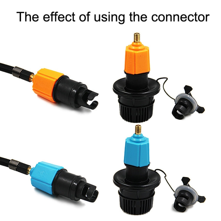 For Paddle Kayak Surfboard Valve Adapter Car Pump Conversion Head(Blue) - Inflatable Pump by PMC TechLife | Online Shopping South Africa | PMC TechLife | Buy Now Pay Later Mobicred