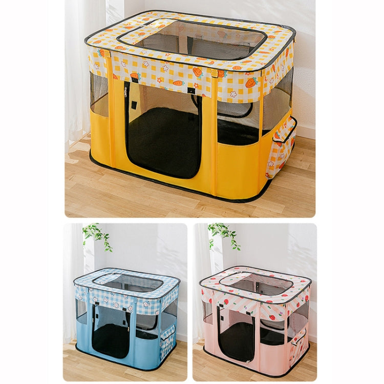 Rectangular Foldable Pet Fence Dog and Cat Litter Pet Delivery Room M(Blue Panda) - Beds by PMC TechLife | Online Shopping South Africa | PMC TechLife | Buy Now Pay Later Mobicred