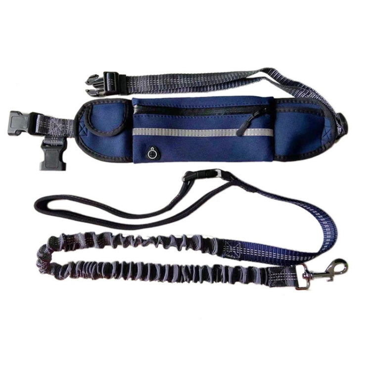 Pet Run Traction Rope Portable Waist Bag(Navy) - Leashes & Chest Strap by PMC TechLife | Online Shopping South Africa | PMC TechLife | Buy Now Pay Later Mobicred