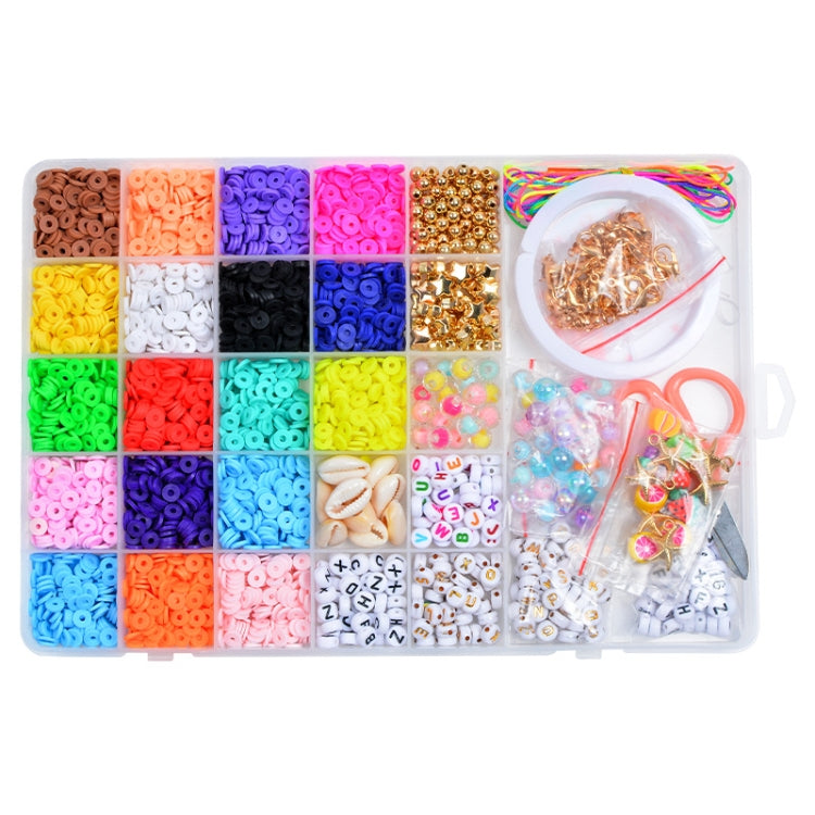 25 Grid 6mm Soft Ceramic Bead Flakes DIY Bracelet Necklace Making Materials - DIY Developmental Toys by PMC Jewellery | Online Shopping South Africa | PMC Jewellery