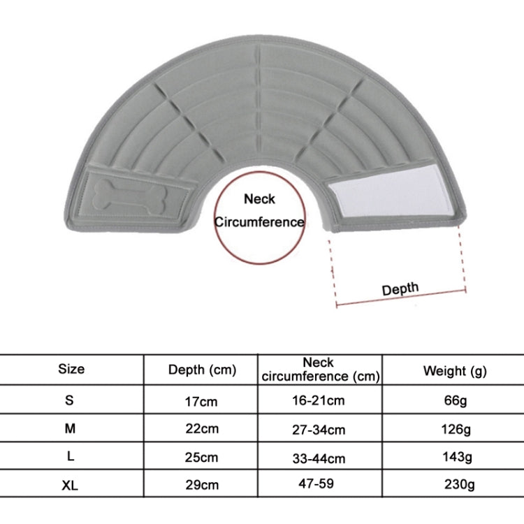 Pet Grooming Anti-Bite Neck Ring, Specification: S(Grey) - Collars by PMC TechLife | Online Shopping South Africa | PMC TechLife | Buy Now Pay Later Mobicred