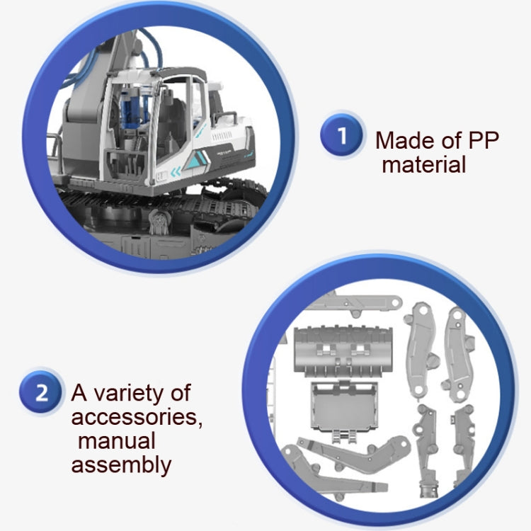 Children DIY Assembly Engineering Fleet Hydraulic Power Crawler Toy(Excavator) - DIY Developmental Toys by PMC Jewellery | Online Shopping South Africa | PMC Jewellery