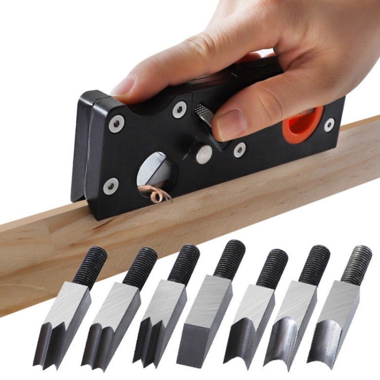 Adjustable Depth Woodworking Chamfering Planer, Specification: Dual Round Head - Wood Planers by PMC TechLife | Online Shopping South Africa | PMC TechLife