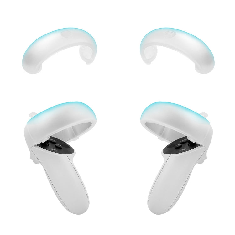 1 Pair  Controller Grip Anti-collision Silicone Ring for Meta Quest 2(Transparent) - VR Accessories by PMC Jewellery | Online Shopping South Africa | PMC Jewellery | Buy Now Pay Later Mobicred