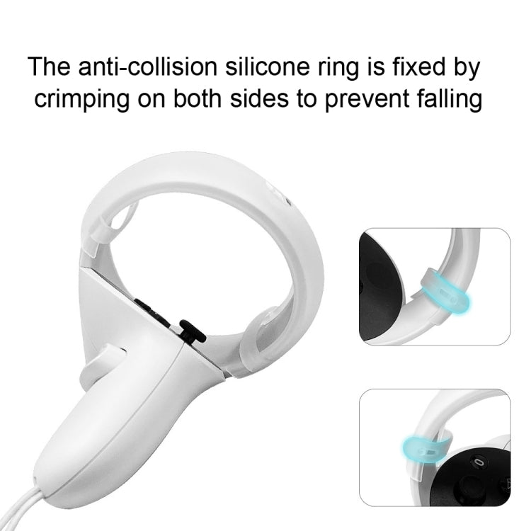 1 Pair  Controller Grip Anti-collision Silicone Ring for Meta Quest 2(Transparent) - VR Accessories by PMC Jewellery | Online Shopping South Africa | PMC Jewellery | Buy Now Pay Later Mobicred