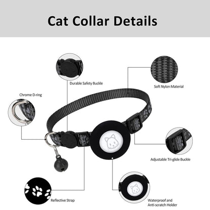 Pet Cat Reflective Collar with Bell for Airtag Tracker(Green) - Pet Series by PMC Jewellery | Online Shopping South Africa | PMC Jewellery