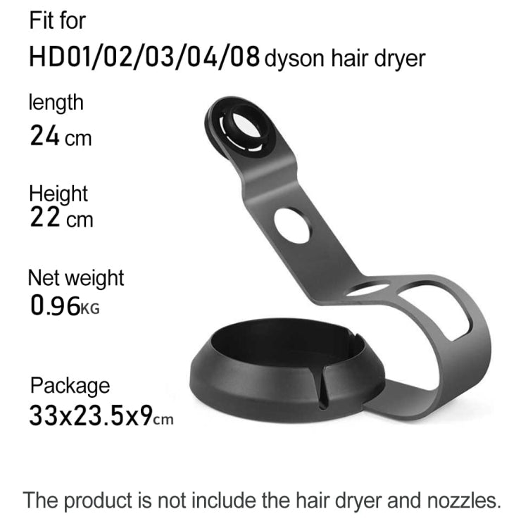 For Dyson Supersonic Hair Dryer Stand Holder With Cable Storage Function(Rose Red) - Hair Dryers & Accessories by PMC TechLife | Online Shopping South Africa | PMC TechLife