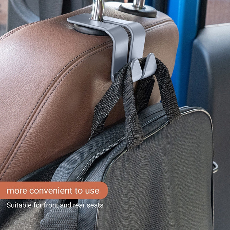 10PCS A-3 Car Hidden Seat Back Hook Multifunctional Rear Phone Holder Hook(Gray) - Auto Fastener & Clips by PMC TechLife | Online Shopping South Africa | PMC TechLife | Buy Now Pay Later Mobicred