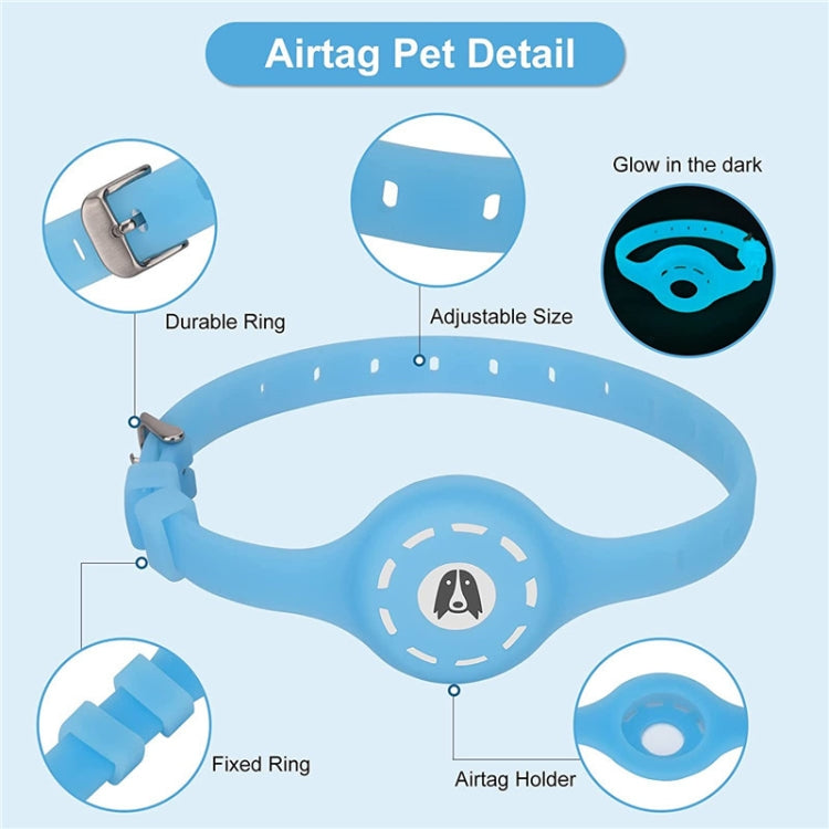 Pet Luminous Collar Locator Cover for Airtag, Specification: S(Luminous Green) - free shipping - PMc TechLife - Order now!