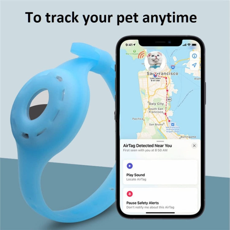 Pet Luminous Collar Locator Cover for Airtag, Specification: S(Luminous Green) - free shipping - PMc TechLife - Order now!