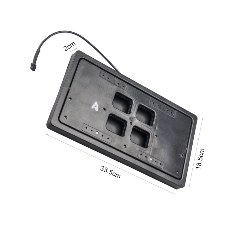 US Standard Car Flip Retractable License Plate Holder Hidden Shutter Cover License Plate Holder - License Plate Covers & Frames by PMC TechLife | Online Shopping South Africa | PMC TechLife | Buy Now Pay Later Mobicred