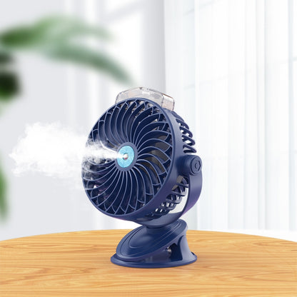 USB Charging Desktop Clip Style Cooling Fan, Spec: Spray (Blue) - Electric Fans by PMC Jewellery | Online Shopping South Africa | PMC Jewellery | Buy Now Pay Later Mobicred