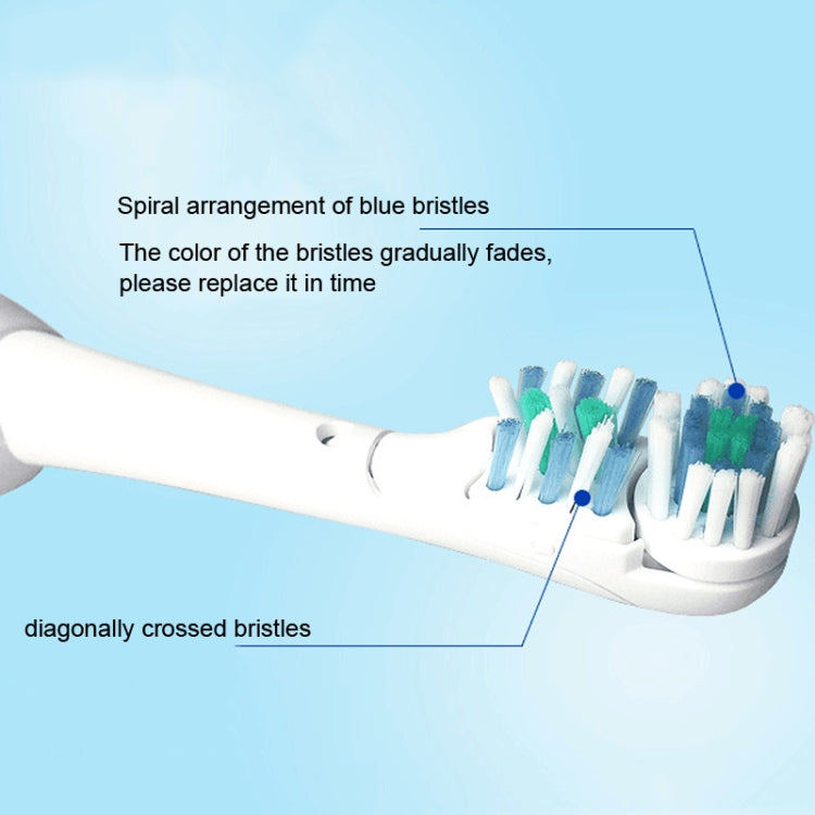 4 PCS/Set Multi-directional Electric Replacement Toothbrush Head for Oral B 3733 4732 4734 - Replacement Brush Heads by PMC Jewellery | Online Shopping South Africa | PMC Jewellery