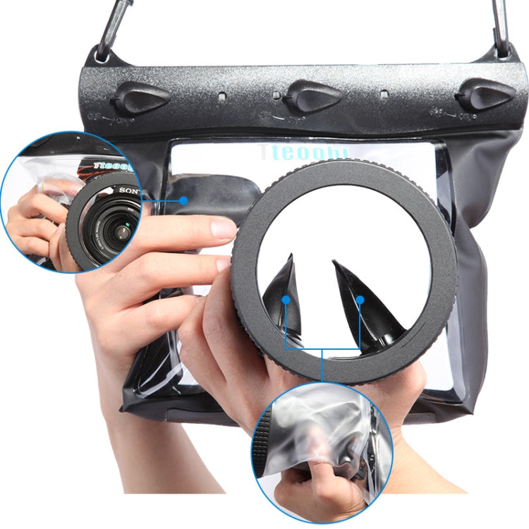 Tteoobl  20m Underwater Diving Camera Housing Case Pouch  Camera Waterproof Dry Bag, Size: L(Green) - Diving Accessories by Tteoobl | Online Shopping South Africa | PMC TechLife | Buy Now Pay Later Mobicred