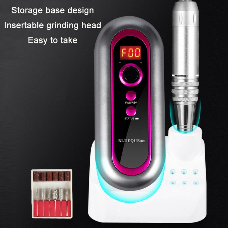 BLUEQUE Plug-in Portable Nail Art Carbon Brush Grinder, Specification: EU Plug (Black) - Grinding Tools & Accessories by PMC TechLife | Online Shopping South Africa | PMC TechLife | Buy Now Pay Later Mobicred