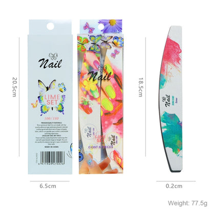 GJ0507 6 In 1 Nail Art Tools Polish Nails Scrub Strips(Flower) - Grinding Tools & Accessories by PMC Jewellery | Online Shopping South Africa | PMC Jewellery | Buy Now Pay Later Mobicred