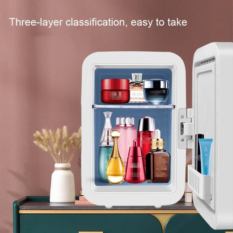 4L  45W Home Car Dual Purpose Refrigerator With Touch Light Makeup Mirror,CN Plug(White) - Refrigerators & Accessories by PMC TechLife | Online Shopping South Africa | PMC TechLife | Buy Now Pay Later Mobicred
