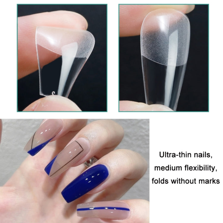 Scratch-free Ultra-thin Seamless Manicure Nail Plate, Shape: 01 Frosted T Type - free shipping - PMC Jewellery - Order now!