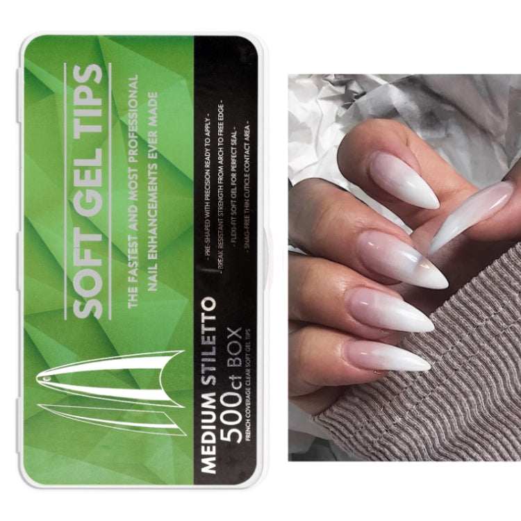 Scratch-free Ultra-thin Seamless Manicure Nail Plate, Shape: 08 Long Arc - free shipping - PMC Jewellery - Order now!