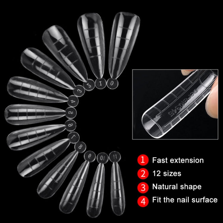 2 Boxes Nail Crystal Rapid Light Therapy Extension Nail Model, Shape: 120 PCS 12 - Nail Stickers by PMC Jewellery | Online Shopping South Africa | PMC Jewellery | Buy Now Pay Later Mobicred