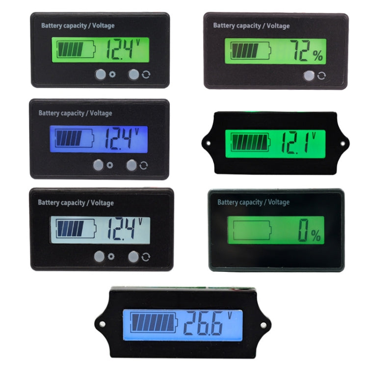 L6133 LCD Electric Motorcycle Power Display, Style: Button Front Green Backlight - Electrical Instruments by PMC TechLife | Online Shopping South Africa | PMC TechLife | Buy Now Pay Later Mobicred