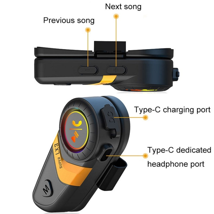 Motorcycle Helmet Call Music Navigation Bluetooth Headset, Color: Green(Hard Pipe Microphone) - free shipping - PMC TechLife - Order now!