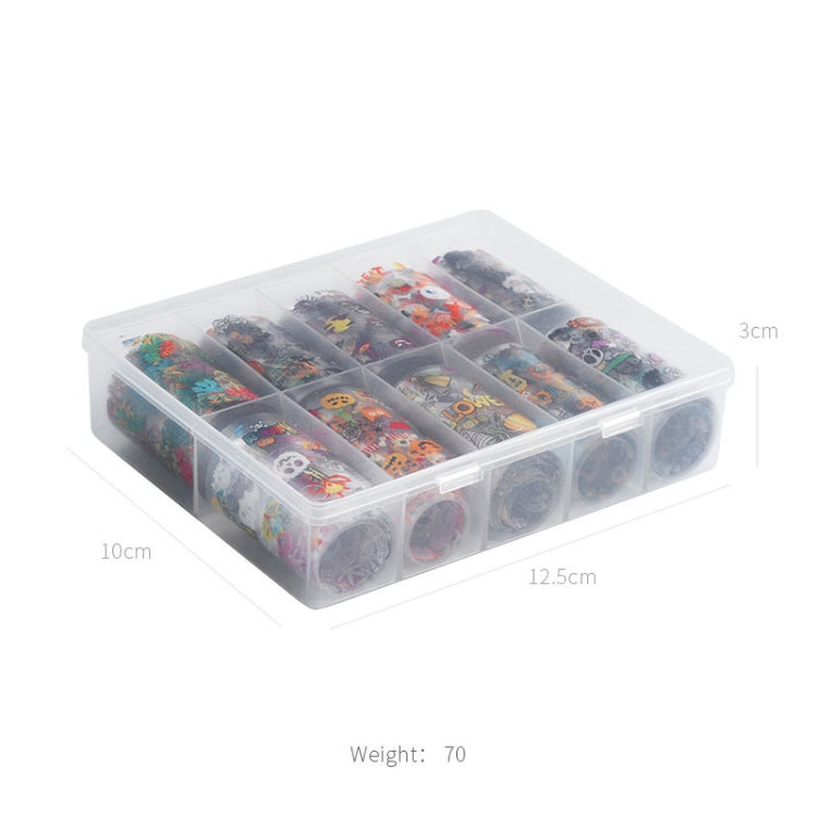 TZ0257 4x100cm Halloween Christmas Nail Art Starry Sticker Set without Nails(01) - Nail Stickers by PMC Jewellery | Online Shopping South Africa | PMC Jewellery | Buy Now Pay Later Mobicred