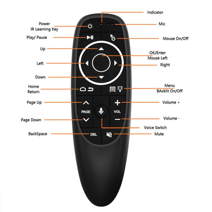 Intelligent Voice Remote Control With Learning Function, Style: G10SPro Backlight With Gyroscope - Universal by PMC Jewellery | Online Shopping South Africa | PMC Jewellery | Buy Now Pay Later Mobicred