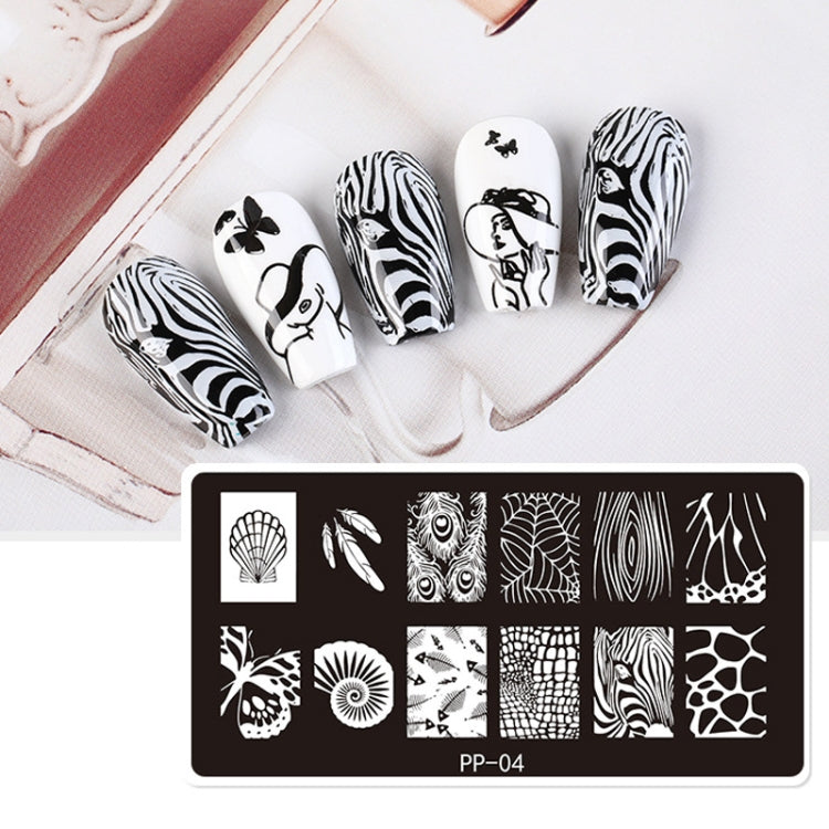 Butterfly Dream Nail Art Printed Steel Plate(E084-18) - Nail Stickers by PMC Jewellery | Online Shopping South Africa | PMC Jewellery | Buy Now Pay Later Mobicred