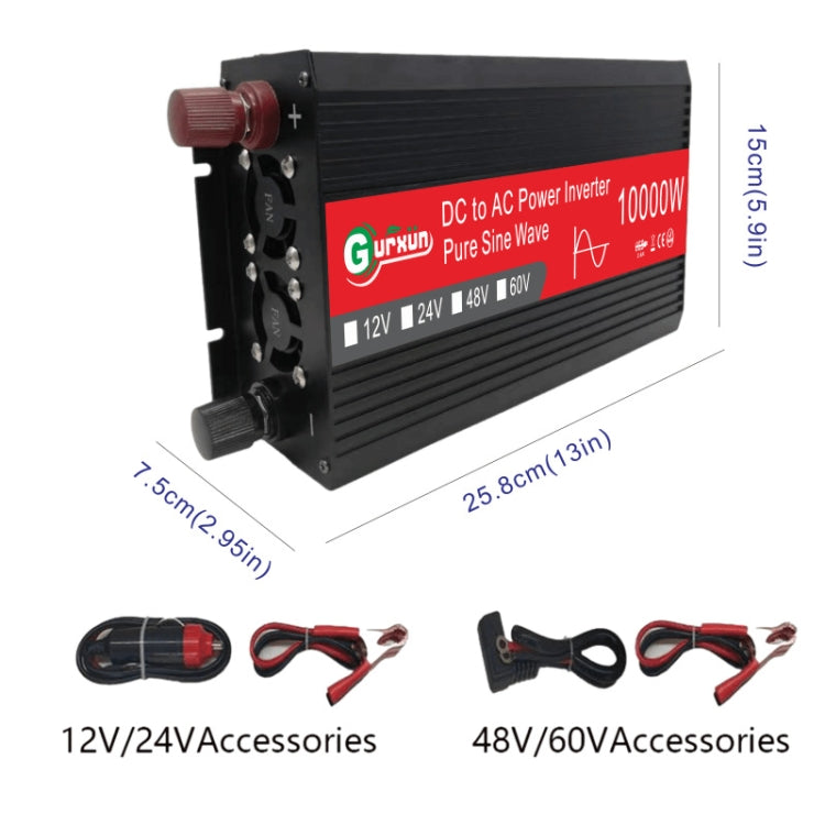 Gurxun HZ1500-10000 Sine Wave 10000W Inverter Power Converter, Specification: 48V To 220V -  by Gurxun | Online Shopping South Africa | PMC Jewellery | Buy Now Pay Later Mobicred