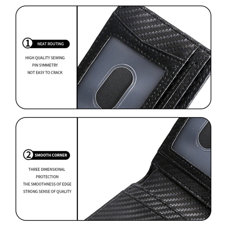 Tracker RFID Card Holder Leather Men Wallet for AirTag(Plain Weave) - Wallet Series by PMc TechLife | Online Shopping South Africa | PMc TechLife | Buy Now Pay Later Mobicred