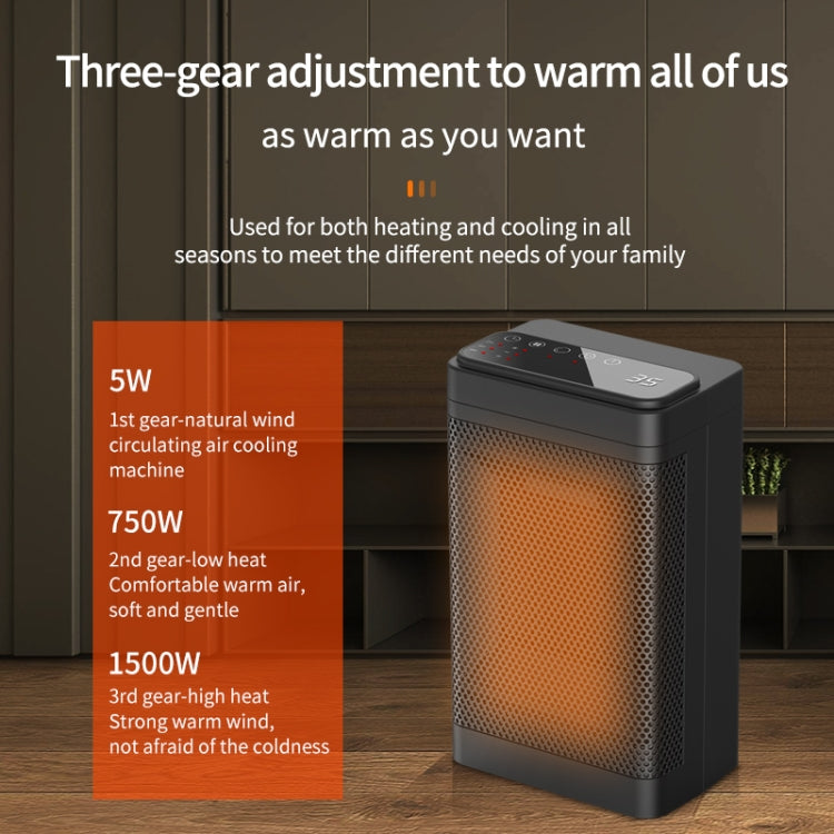 Office Household Mute Desktop Shaking Head Electric Heaters, Spec: Screen (UK Plug) - Electric Heaters by PMC TechLife | Online Shopping South Africa | PMC TechLife | Buy Now Pay Later Mobicred