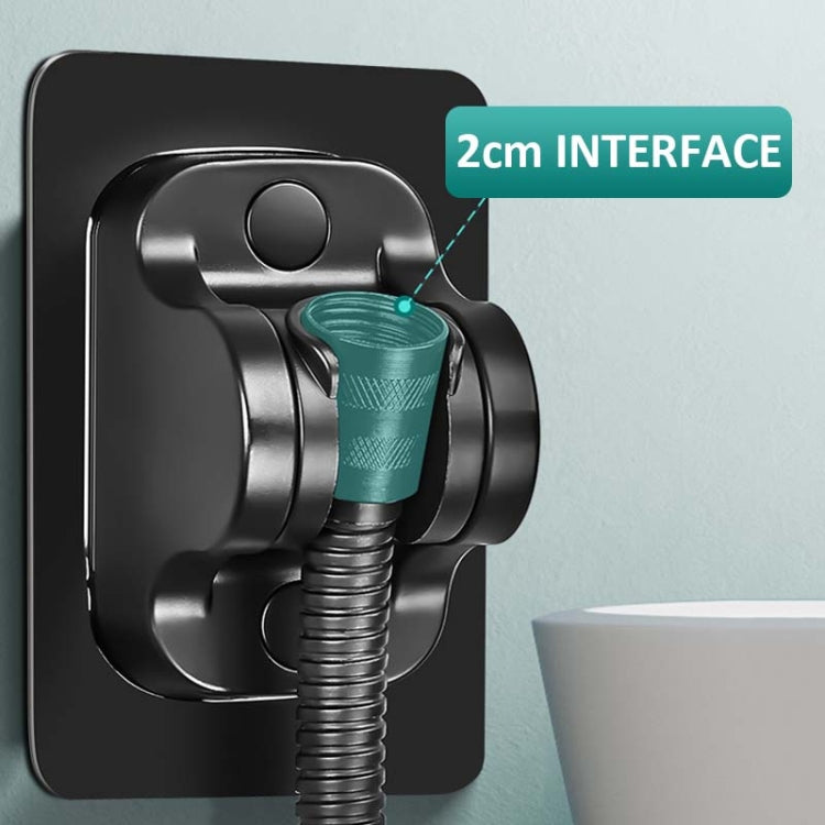 Self-Adhesive Shower arm Head Holder Adjustable Wall Mounted Fixed Base (Silver) - Shower Head by PMC TechLife | Online Shopping South Africa | PMC TechLife