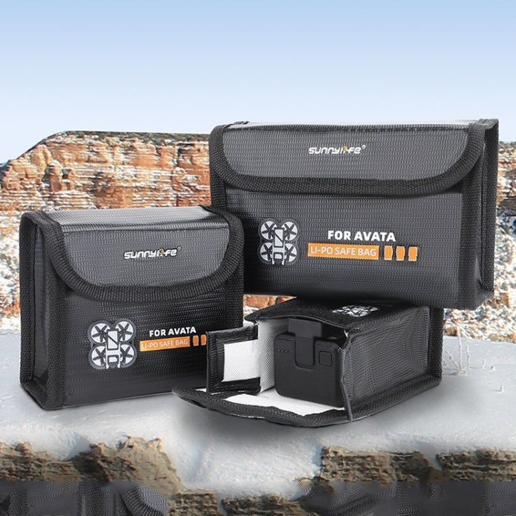 Sunnylife AT-DC478 Put 2 Batteries Battery Explosion-proof Bag For DJI Avata - Cases & Bags by PMC TechLife | Online Shopping South Africa | PMC TechLife | Buy Now Pay Later Mobicred