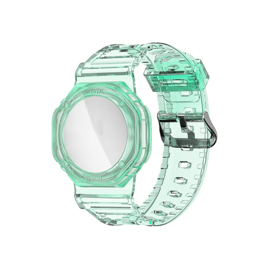 TPU Glacier Strap Child Adult GPS Finder Wristband for AirTag Tracker, Color: Transparen Green - Watch Strap Series by PMC Jewellery | Online Shopping South Africa | PMC Jewellery