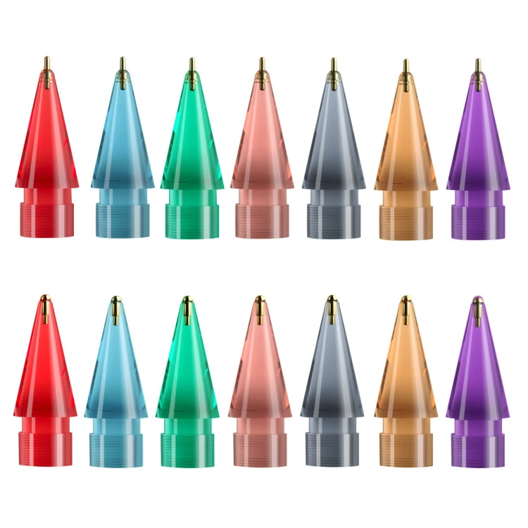 For Apple Pencil 1/2 2pcs Stylus Transparent Replacement Needle Nib, Spec: Extended (Blue) - Pencil Accessories by PMc TechLife | Online Shopping South Africa | PMc TechLife | Buy Now Pay Later Mobicred