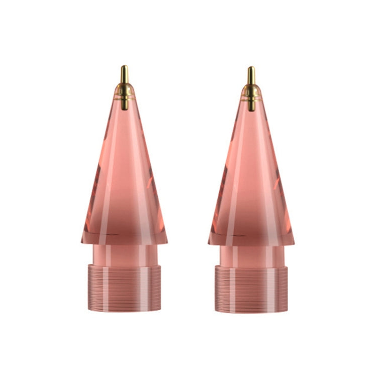 For Apple Pencil 1/2 2pcs Stylus Transparent Replacement Needle Nib, Spec: Extended (Pink) - Pencil Accessories by PMC TechLife | Online Shopping South Africa | PMC TechLife | Buy Now Pay Later Mobicred