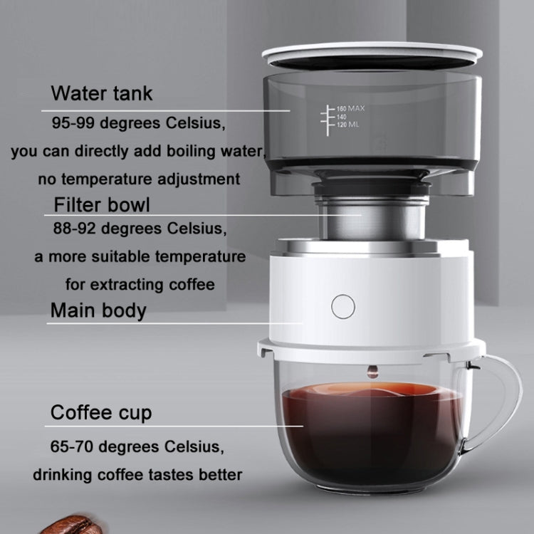 Mini Portable Drip Coffee Machine(White) - free shipping - PMC TechLife - Order now!