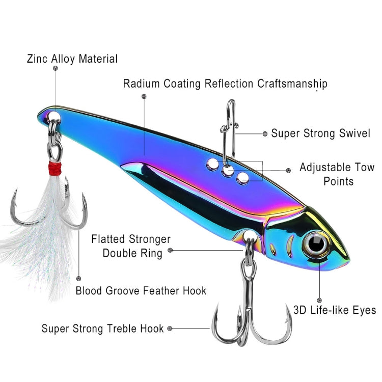 PROBEROS DW559 Colorful VIB Sequenant Far Subsidine Lure Bait, Specification: 12g - Fishing Lures by PROBEROS | Online Shopping South Africa | PMC TechLife | Buy Now Pay Later Mobicred