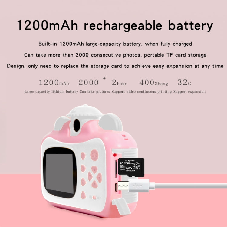 KX01-1 Smart Photo and Video Color Digital Kids Camera without Memory Card(Pink+White) - Children Cameras by PMC Jewellery | Online Shopping South Africa | PMC Jewellery | Buy Now Pay Later Mobicred