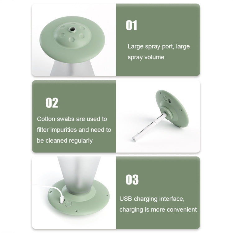 FX-041 USB Charging UFO Shape Night Light Humidifier(Ocean Green) - Air Purifiers & Accessories by PMc TechLife | Online Shopping South Africa | PMc TechLife | Buy Now Pay Later Mobicred