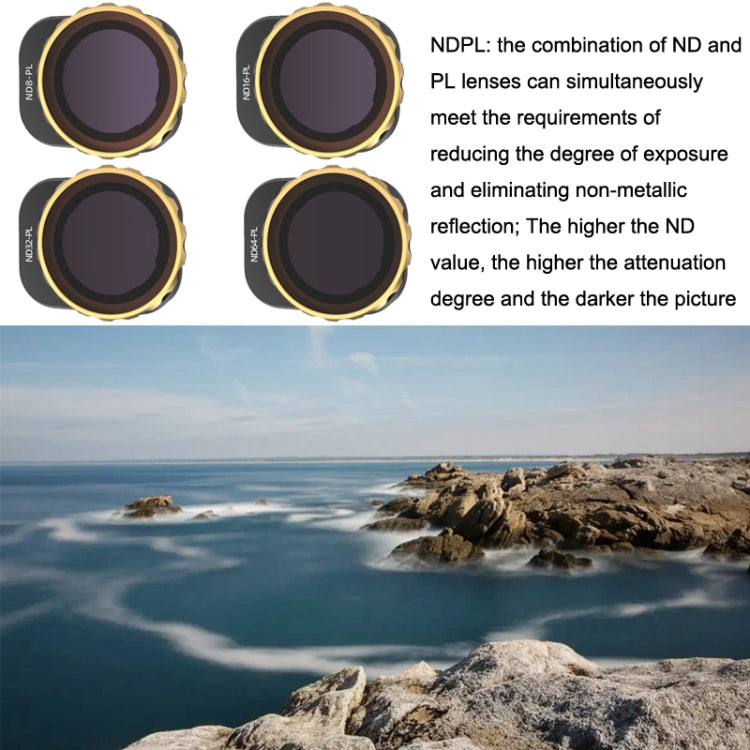 JSR For Mini 3 Pro Camera Filters, Style: ZG ND16PL - Mavic Lens Filter by JSR | Online Shopping South Africa | PMC Jewellery | Buy Now Pay Later Mobicred