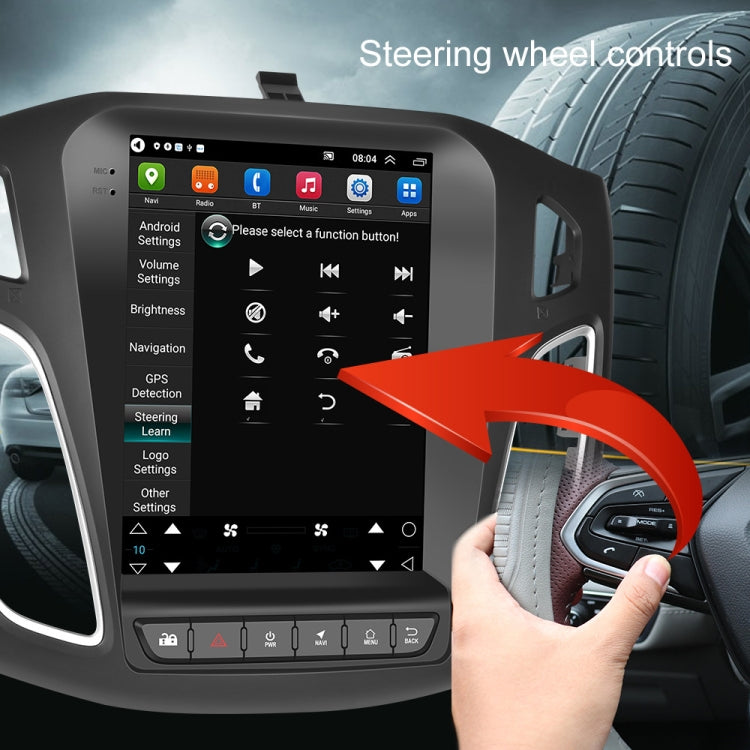 For Ford Focus 9.7 inch Android WiFi Car Integrated Machine, Style: Standard+12 Light Camera(2+32G) - Car MP3 & MP4 & MP5 by PMC TechLife | Online Shopping South Africa | PMC TechLife