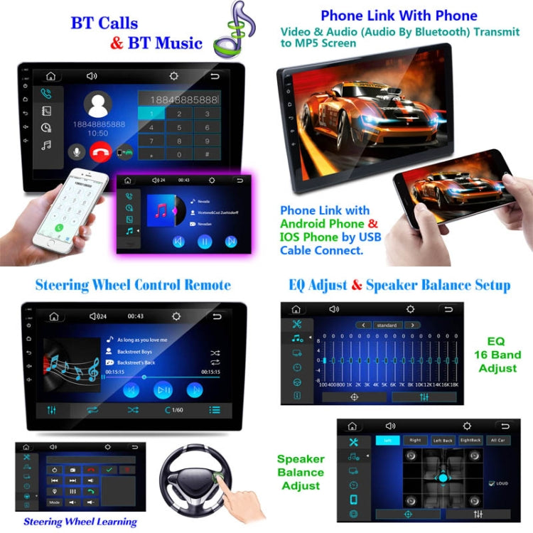 C7001 7 inch Touch Screen Built-In CarPlay Car MP5 Player, Style: Standard - Car MP3 & MP4 & MP5 by PMC TechLife | Online Shopping South Africa | PMC TechLife | Buy Now Pay Later Mobicred