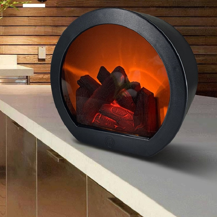 Simulation Flame Touch Switch Fireplace Light Ornaments(Semi-circular) - Novelty Lighting by PMC Jewellery | Online Shopping South Africa | PMC Jewellery | Buy Now Pay Later Mobicred