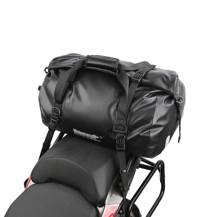 Rhinowalk MT20450 45L Large Capacity Portable Waterproof Motorcycle Tail Bag(Black) - Bags & Luggages by Rhinowalk | Online Shopping South Africa | PMC Jewellery | Buy Now Pay Later Mobicred