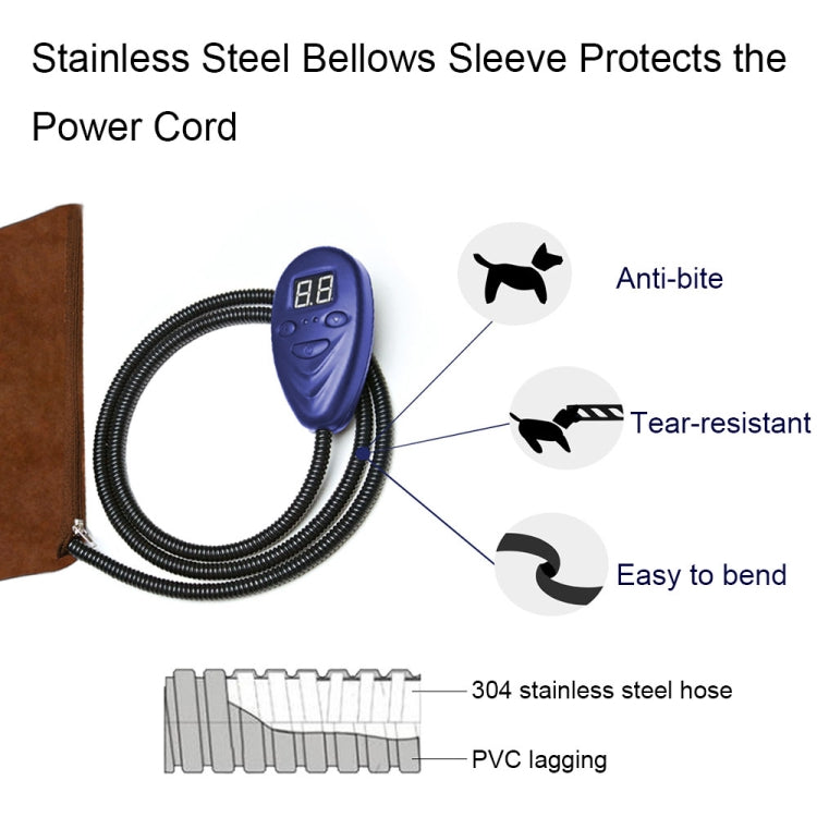 50x50cm Green 12V Low Voltage Multifunctional Warm Pet Heating Pad Pet Electric Blanket(US Plug) - Pads by PMC TechLife | Online Shopping South Africa | PMC TechLife | Buy Now Pay Later Mobicred